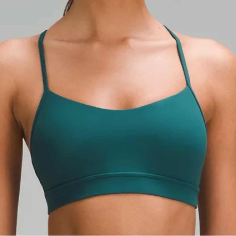 Lululemon blue/ green sports bra size 6; normal wear